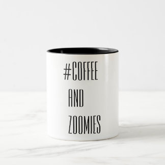 Kaffe och Zoomies Två-Tonad Mugg