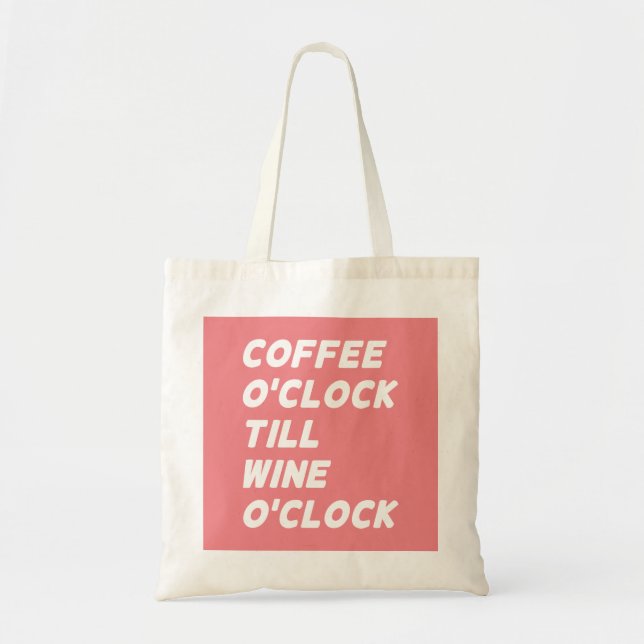 KAFFE O'CLOCK TILL VIN O'CLOCK TYGKASSE (Framsidan)