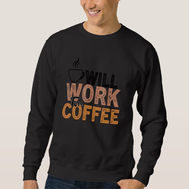 Kaffe-offertkaffe, Coola Kaffe 28 Lång Ärmad Tröja (Framsida)