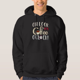 Kaffe O'klocka Cafe Graphic Alarm Ticking 1 Hoodie