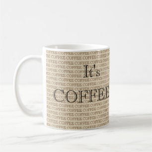 Kaffe O'klocka Mönster Kaffemugg