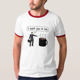 Kaffe önskar jag dig i mig tee shirt