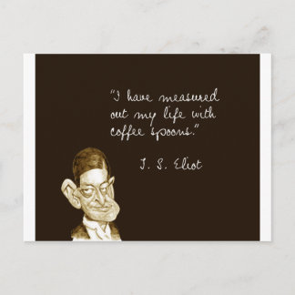 Kaffe Ord från T. S. Eliot Vykort