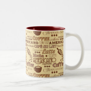 Kaffe Ord Två-Tonad Mugg