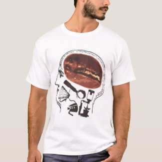 Kaffe på hjärnan tee shirt