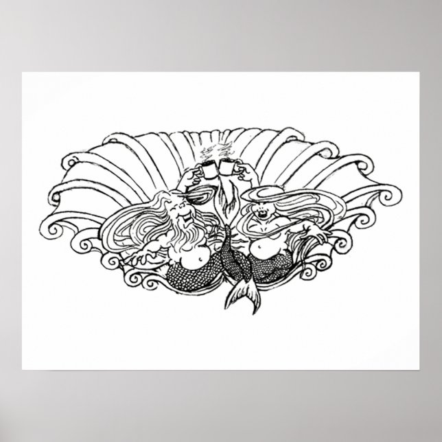 kaffe på kusten poster (Framsidan)