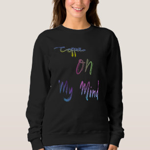 Kaffe på mitt minn koffeinkaffeanlag som säger t shirt
