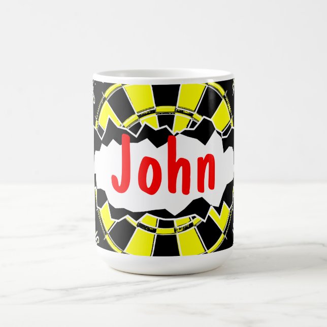 Kaffe på moderbrädet mugg med personlig namn (Center)