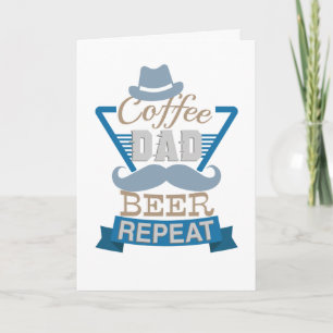 Kaffe Pappa Beer Repeat Fars dag Kort