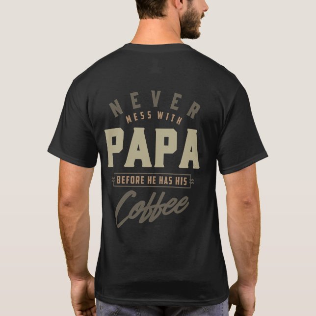 kaffe Pappa T Shirt (Baksida)