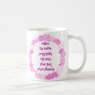 Kaffe pappersblommor kaffemugg
