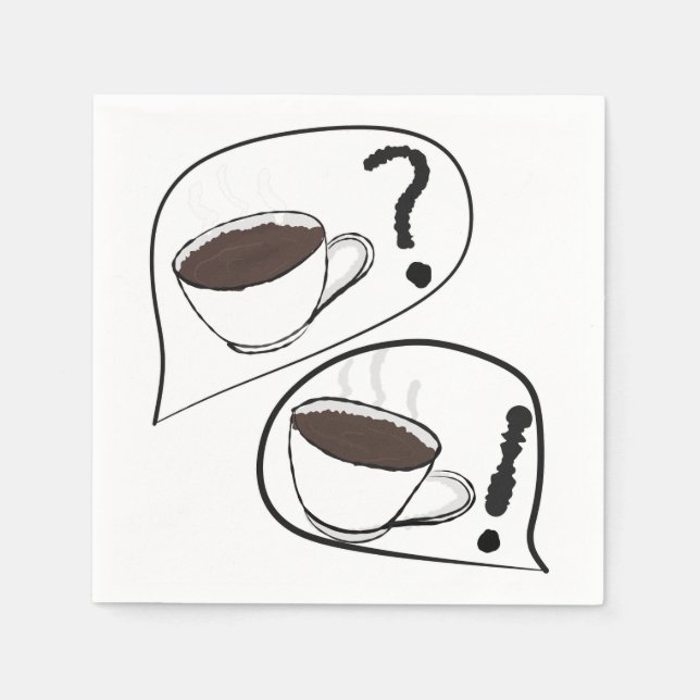 Kaffe? Pappersservett (Framsidan)