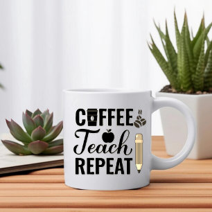 Kaffe, persikor, repetering - Pennlärare Kaffemugg