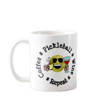 Kaffe, pickleball, Vin, upprepa pickleball Addict