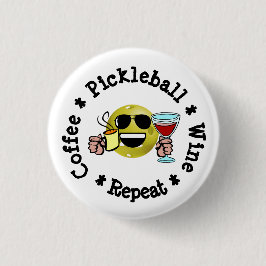 Kaffe, pickleball, Vin, upprepa pickleball Addict Knapp