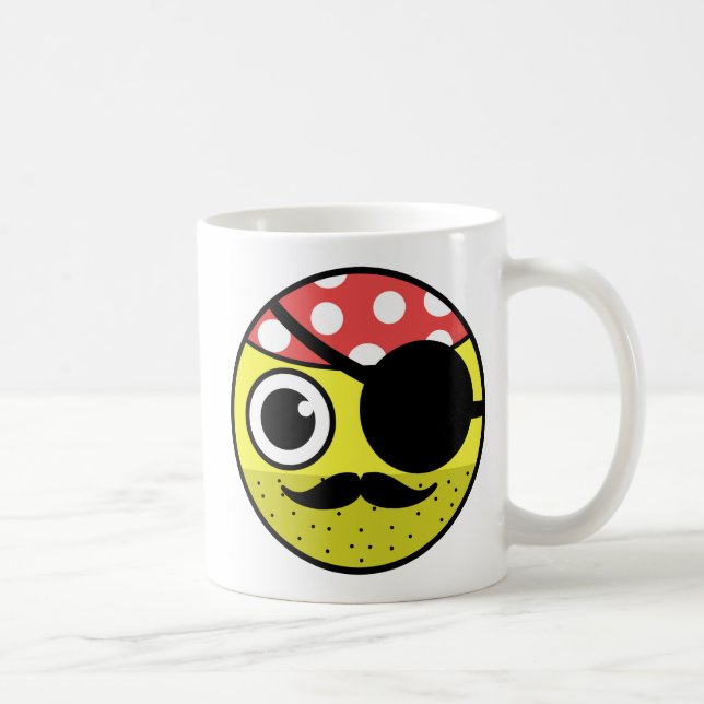 Kaffe pirat Ansikte Mugg (Höger)