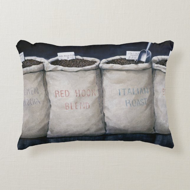 Kaffe plundrar 1990 prydnadskudde (Framsidan)