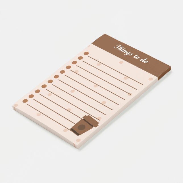 Kaffe Post-it Block (Vinklad)