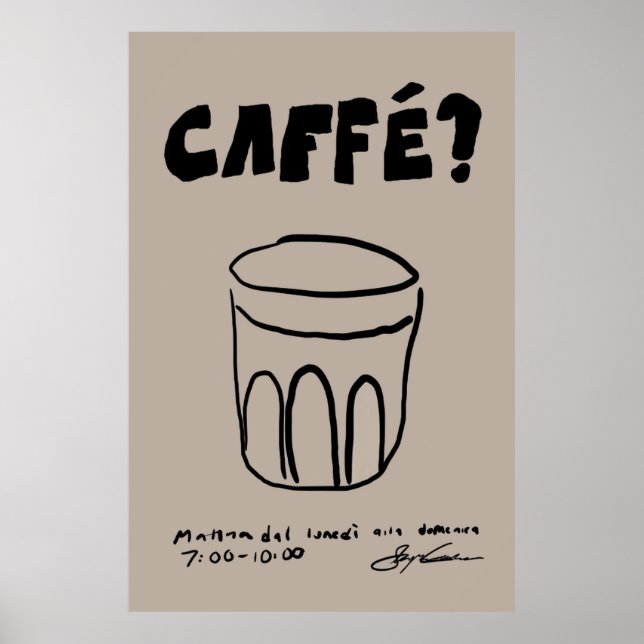 Kaffe Poster (Framsidan)