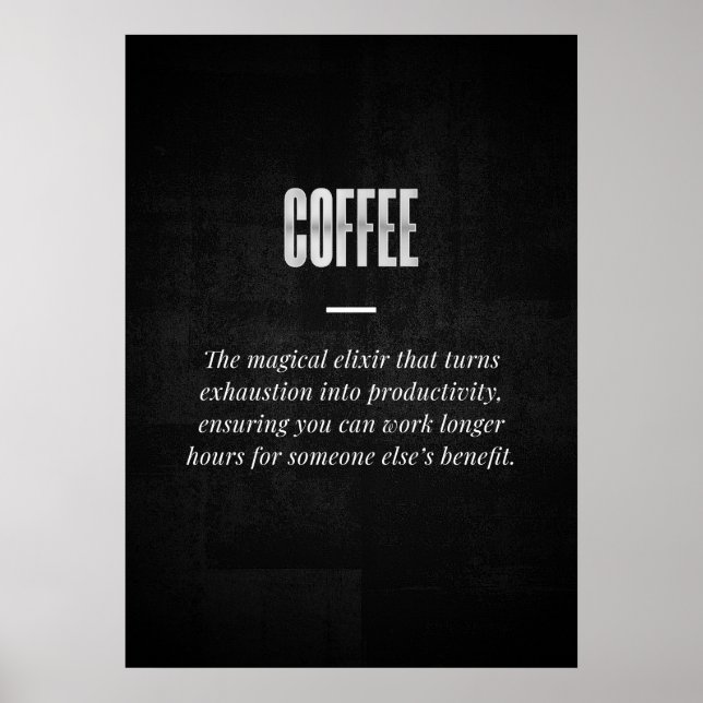 Kaffe Poster (Framsidan)