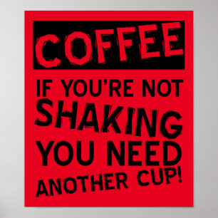 Kaffe Poster skaka om