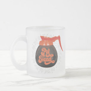 (kaffe) Pot Head Glass Coffee Mugg