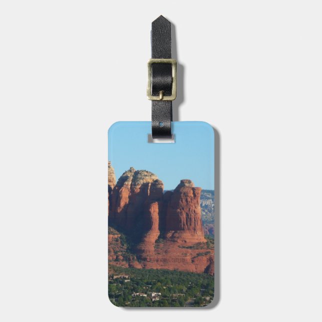 Kaffe Pot Sten I i Sedona Arizona Bagagebricka (Vertikal Framsida)