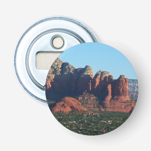 Kaffe Pot Sten I i Sedona Arizona Flasköppnare (Framsidan)
