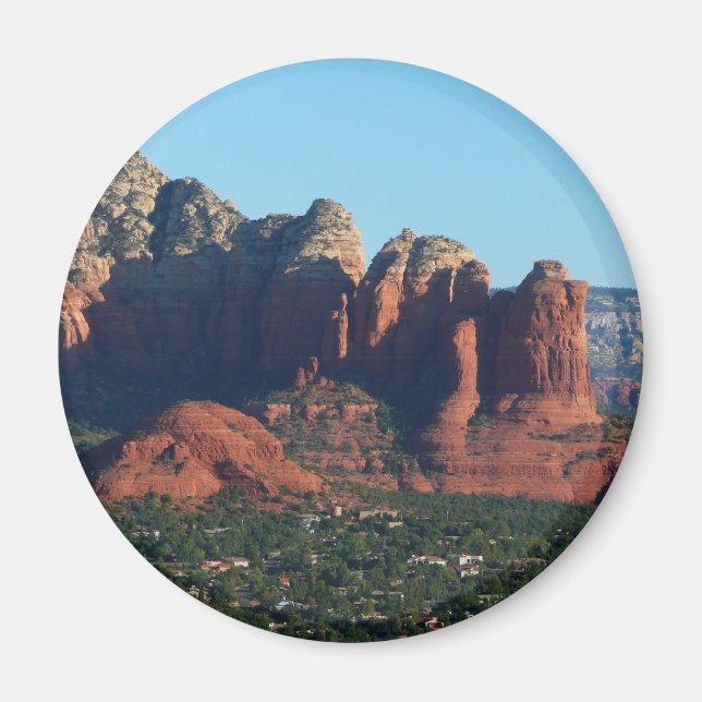 Kaffe Pot Sten I i Sedona Arizona Magnet (Framsidan)
