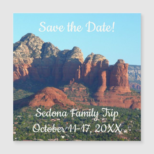 Kaffe Pot Sten I i Sedona Arizona Spara datumet (Framsida)