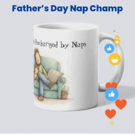 Kaffe, präglad av Naps Fars dag Kaffemugg