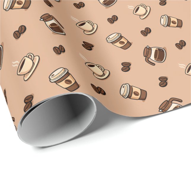 Kaffe Presentpapper (Rullad Hörn)