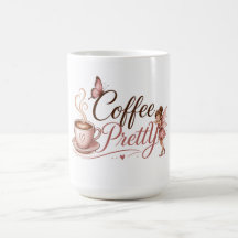 Kaffe Pretty logotyp kopp