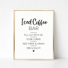 Kaffe Pub Drink-tecken Poster