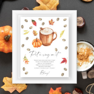 Kaffe Pumpkin Möhippa Sätt ring på spel Poster