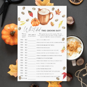 Kaffe & Pumpkin Möhippa Vad sa brudgummen?