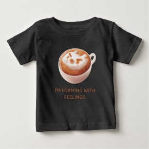 Kaffe Pun: Iron T Skummar Med Känslor Konst Shirt