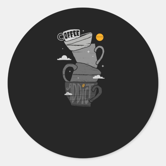 Kaffe-rådgivare Runt Klistermärke (Framsida)