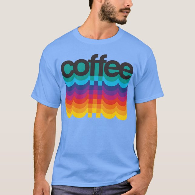 Kaffe Retro retro T Shirt (Framsida)