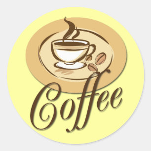 KAFFE RUNT KLISTERMÄRKE