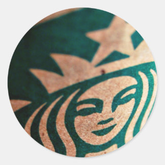 Kaffe Runt Klistermärke