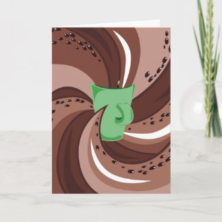 Kaffe rusar kortet kort