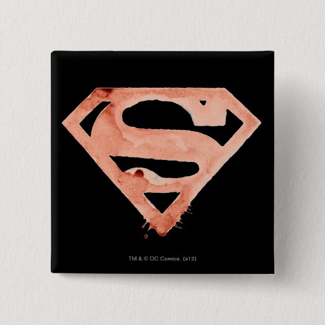 Kaffe S-symbol - röd Knapp (Framsida)