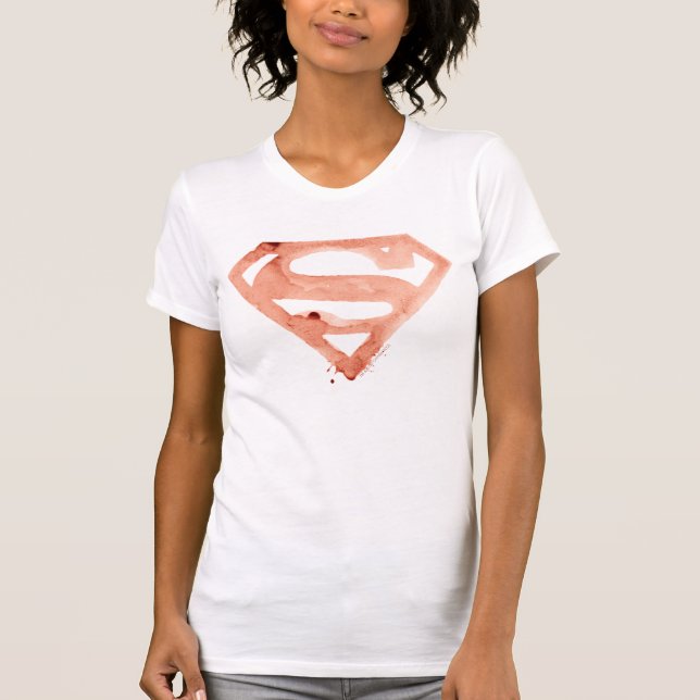 Kaffe S-symbol - röd Tee Shirt (Framsida)