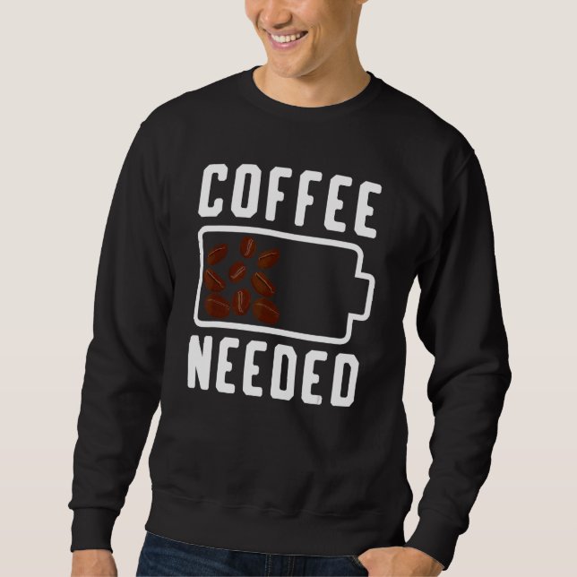 Kaffe  Sägande Kaffe Drickare Espresso Kaffe Outfi Lång Ärmad Tröja (Framsida)
