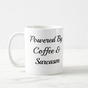 Kaffe & Sarcasm Rolig Kaffe Mugg Driven Av