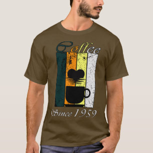 Kaffe sedan 1959 Retro-kaffet från födelsedagen T Shirt
