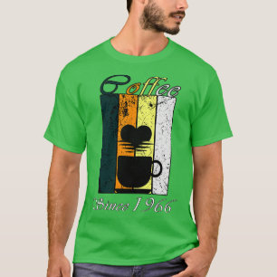 Kaffe sedan 1966 Retro-kaffet från födelsedagen T Shirt