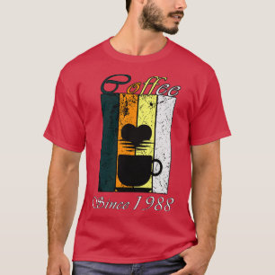 Kaffe sedan 1988 Retro-kaffet från födelsedagen T Shirt