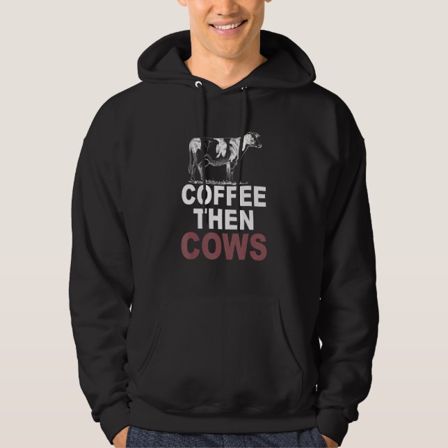 Kaffe, sedan kor hoodie (Framsida)